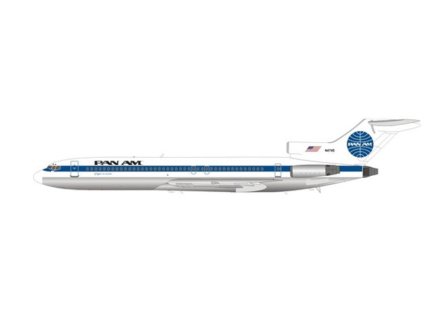 727-200 Pan American World Airways 1980s (stand included) N4745 1/200 *Made of metal [IF7221117P]