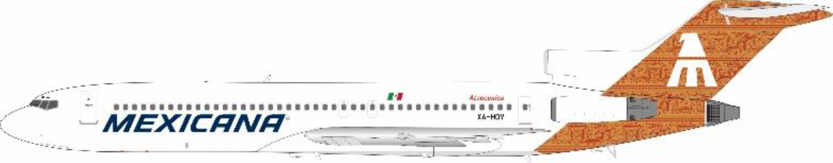 [Pre-order item] 727-200 Mexicana Airlines 1990s XA-HOV 1/200 [IF722MX1222]