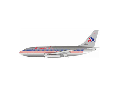 737-200 American Airlines N466AC Polished (stand included) 1/200 [IF732AA0419P]