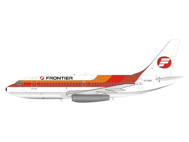 737-200 フロンティア航空 80年代 （スタンド付属） N7388F 1/200 ※金属製 [IF732F90818]