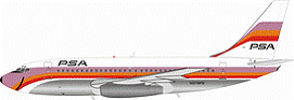 737-200 PSA Pacific Southwest Airlines N379PS (stand included) 1/200 [IF732PS0119P]