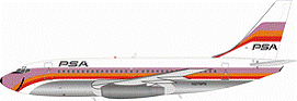 737-200 PSA パシフィックサウスウエスト航空 N379PS (スタンド付属) 1/200 [IF732PS0119P]