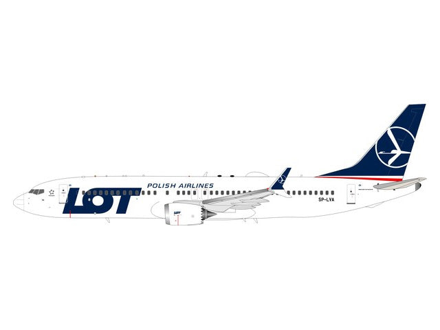 737 Max8 LOT Polish Airlines (stand included) SP-LVA 1/200 *Made of metal [IF737MAX0518]