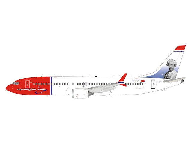 [Pre-order item] 737-8 MAX Norwegian Air Shuttle LN-BKB Mark Twain with stand 1/200 [IF73MDY1220]