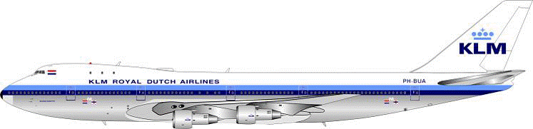 747-200B KLMオランダ航空 70年代 ポリッシュ仕上 PH-BUA 1/200 ※スタンド付属・金属製 [IF7410215P]