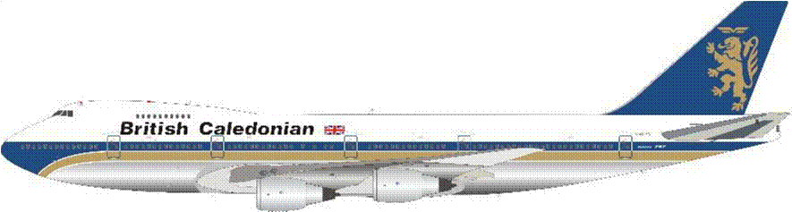 [Pre-order item] 747-200 British Caledonian Airways 1980s G-GLYN 1/200 [IF742BR0621P]