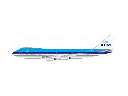 747-200B KLMオランダ航空 PH-BUH Polished With Stand 1/200 [IF742KLM-100-1P]