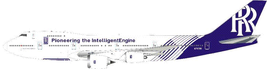 747-200B Rolls-Royce North America Engine Test Bed N787RR 1/200 [IF742RR787]