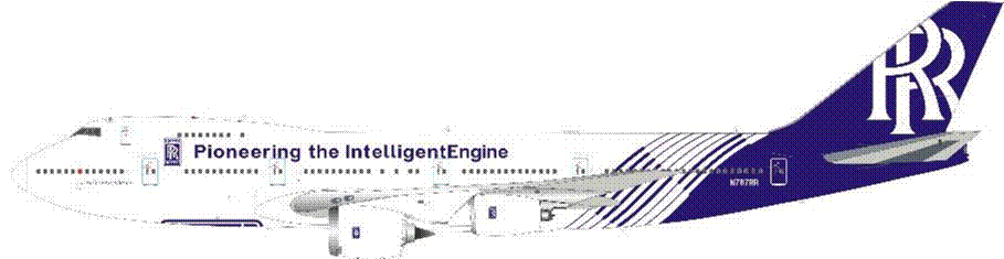 747-200B ロールスロイス・ノースアメリカ社 エンジンテストベッド N787RR 1/200 [IF742RR787]