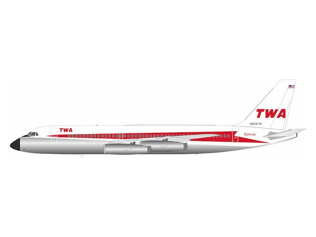CV880 TWA トランス・ワールド航空 N824TW Polished 1/200 [IF880TW0723P]