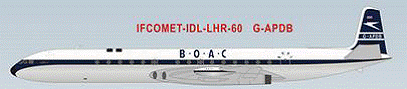 デハビランドDH.106 コメット4 BOACイギリス海外航空 50年代 （スタンド付属） G-APDB 1/200 ※金属製 [IFCOMETIDLLHR60P]