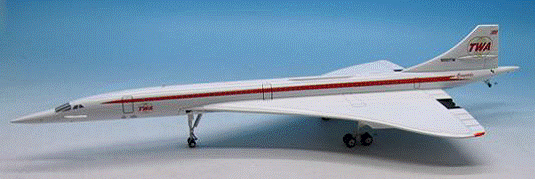 Concorde TWA Trans World Airlines N001TW (stand included) *Metal 1/200 [IFCONC1115]