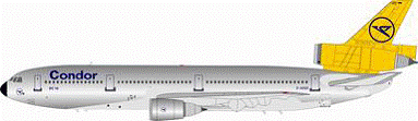 DC-10-30 Condor Airlines 1980s D-ADQO 1/200 [IFDC100415P]