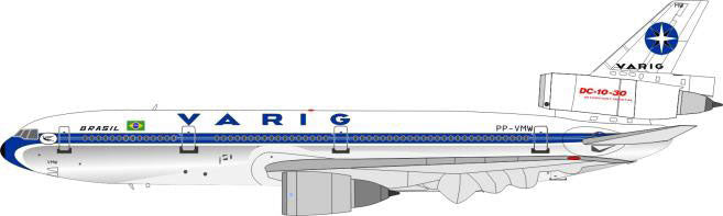 DC-10-30 Varig Brazilian Airlines PP-VMW 1/200 [IFDC100514PB]