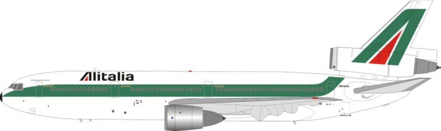 DC-10-30 Alitalia 70s-80s (stand included) I-DYNI 1/200 [IFDC10AZ1121]