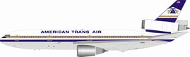 DC-10-40 ATA American Trans Airlines N184AT With Stand 1/200 [IFDC10TZ0119]