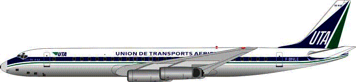 DC-8-62 UTA F-BNLE 1/200 [IFDC8620514P]