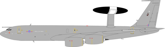 セントリーAEW.1（E-3D） イギリス空軍 第8飛行隊 ワディントン基地 ZH101 1/200 [IFE30514B]