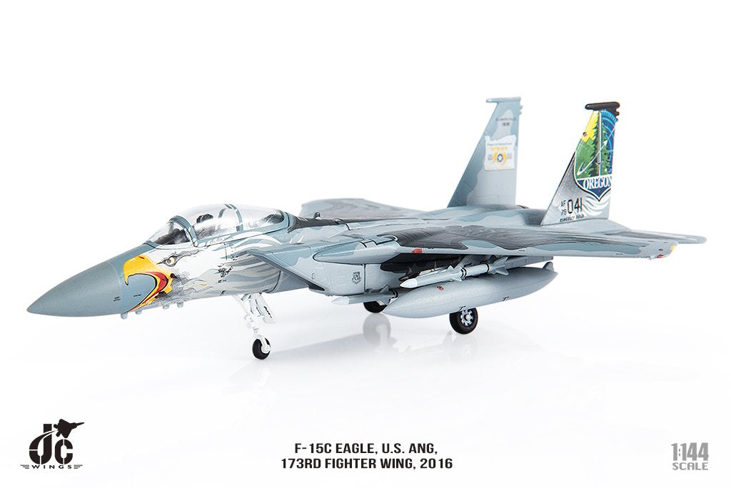 [Pre-order item] F-15C US Air Force 173rd Fighter Wing Special Paint "Oregon Air National Guard 75th Anniversary" 2016 Kingsley Field #79-0041 1/144 [JCW-144-F15-004]