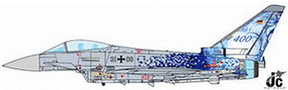 ユーロファイターEF-2000タイフーン ドイツ空軍 第31空軍戦術航空団 「ベルケ」 特別塗装 「400機目」 31+06 1/72 [JCW-72-2000-001]