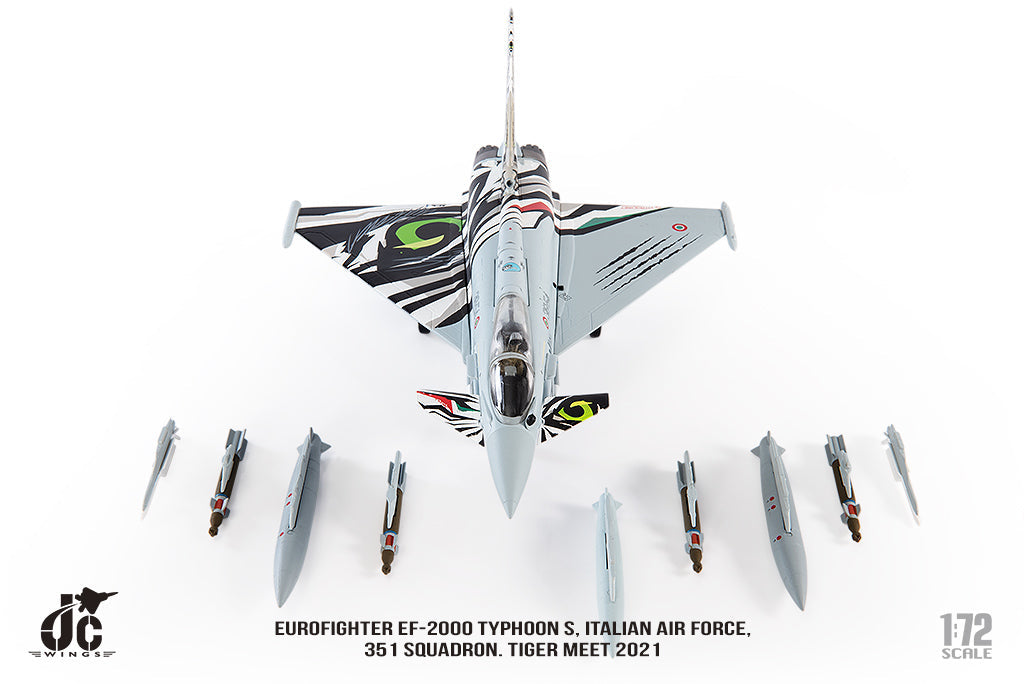 Eurofighter EF-2000 Typhoon Italian Air Force 20th Wing 351st Squadron Special Paint "Tiger Meet 2021" 2021 #36-54 1/72 [JCW-72-2000-009]