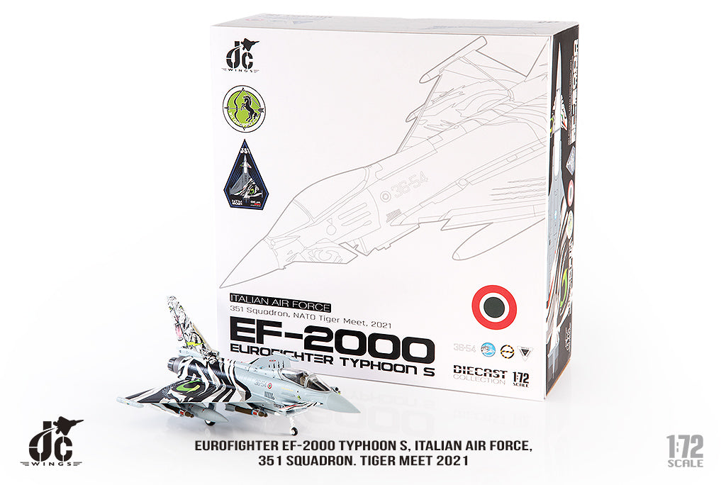 Eurofighter EF-2000 Typhoon Italian Air Force 20th Wing 351st Squadron Special Paint "Tiger Meet 2021" 2021 #36-54 1/72 [JCW-72-2000-009]