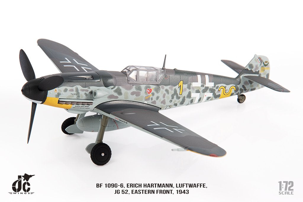 Bf109G-6 German Air Force No. 52 Fighter Wing, Lieutenant Erich Hartmann's aircraft, Eastern Front 1943 #1 1/72 [JCW-72-BF109-001]