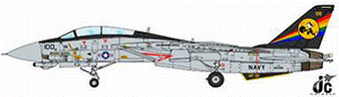 F-14D US Navy 31st Fighter Squadron "Tomcatters" aboard the aircraft carrier Abraham Lincoln in 1998 NK100 1/72 [JCW-72-F14-001]