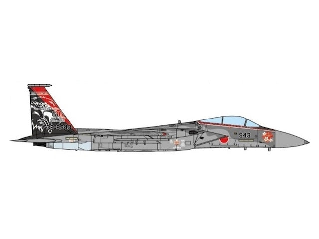 F-15J 航空自衛隊 第201飛行隊 特別塗装「空自創設60周年」 14年 千歳基地 #32-8943 1/72 [JCW-72-F15-006]