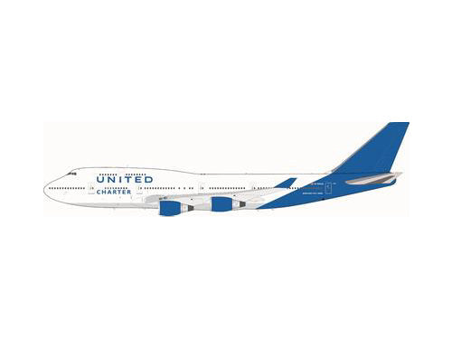 747-400 United Airlines Charter Paint (Stand Included) N194UA 1/200 *Made of Metal [JF-747-4-008]