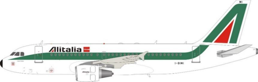 [Pre-order item] A319 Alitalia I-BIMI 1/200 [JF-A319-005]