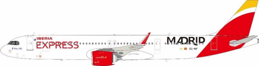 [Pre-order item] A321neo Iberia Express special livery "Madrid" 2022 EC-NIF 1/200 [JF-A321-031]