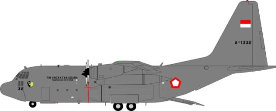 C-130H(L-382) インドネシア空軍 (スタンド付属) 14年 A-1332 1/200 ※金属製 [JF-C130-003]