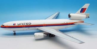 DC-10-10 ユナイテッド航空 8-90年代 大ロゴ （スタンド付属） N1831U 1/200 ※金属製 [JF-DC10-1-002]