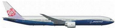 777-300ER チャイナ・エアライン(中華航空) 混合塗装 「ボーイングカラー/梅」 B-18007 (スタンド付属) 1/200 [LH2008]