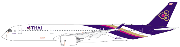 A350-900 Thai Airways International (stand included) HS-THC "SI NAKHON" 1/200 *Made of metal [LH2018]