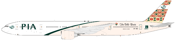 777-300ER PIA Pakistan International Airlines "The Skill Route" AP-BID (stand included) 1/200 *Made of metal [LH2037]