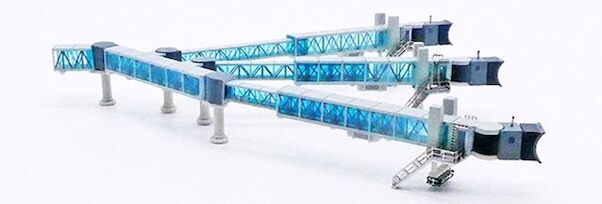 Passenger Boarding Bridge A380 Blue 1/400 [LH4219]