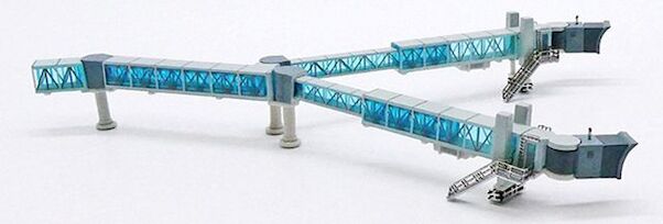 Passenger Boarding Bridge B747 Blue 1/400 [LH4221]