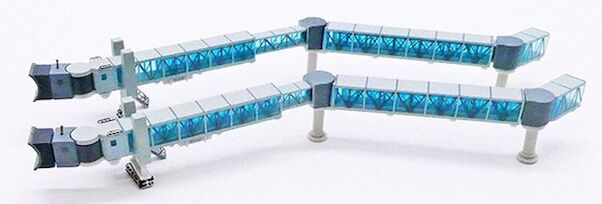 Passenger Boarding Bridge B737 Blue 1/400 [LH4223]