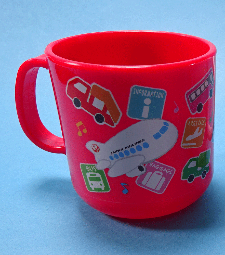 Plastic cup JAL Red [MZ497]