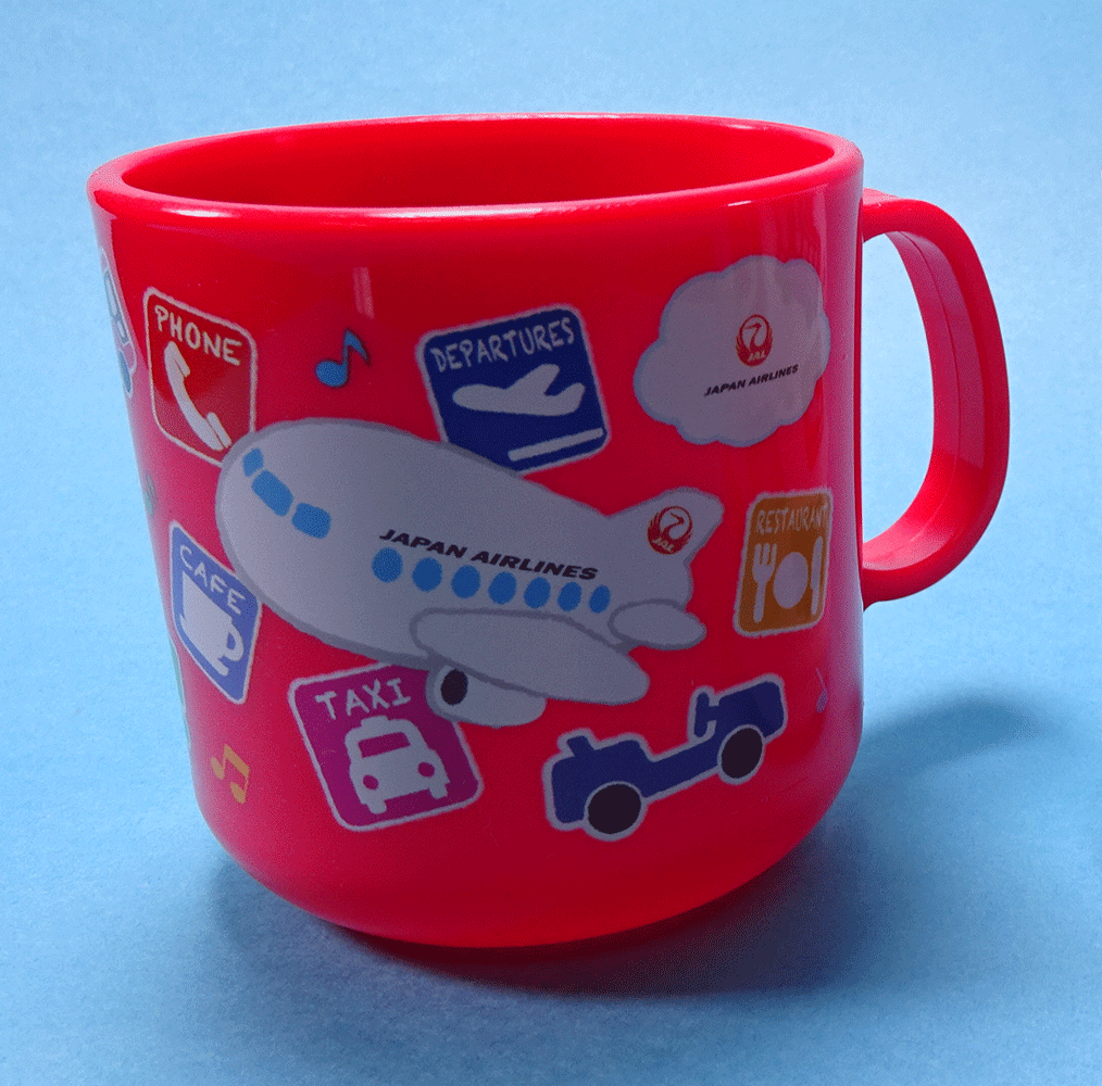 Plastic cup JAL Red [MZ497]