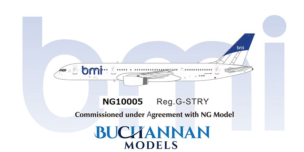 [Pre-order item] 757-200 BMI British Midland Airways G-STRY 1/400 (NG20230409) [NG10005]