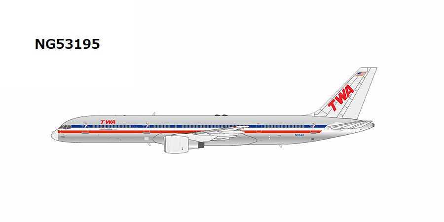 【予約商品】757-200 TWA航空 ハイブリッド塗装「アメリカン航空」 N704X 1/400 (NG20230315R) [NG53195]