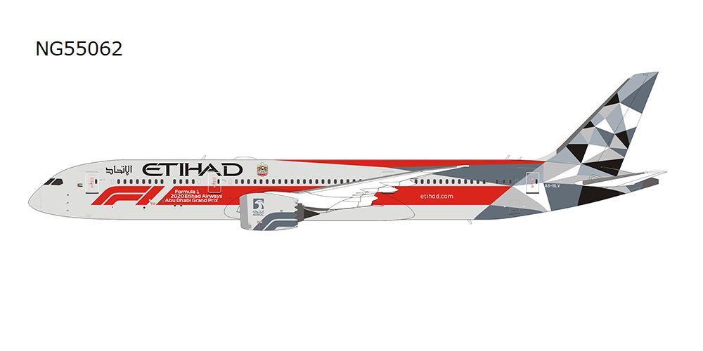 [Pre-order item] 787-9 Etihad Airways special paint "Formula 1 2018" A6-BLV 1/400 [NG55062]