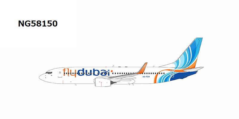 [Pre-order item] 737-800w Flydubai Airlines A6-FDR 1/400 (NG20230315R) [NG58150]