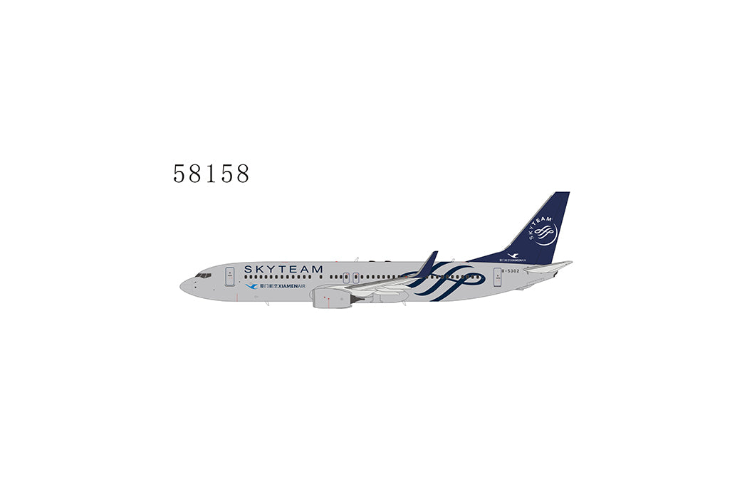 【予約商品】737-800w 厦門航空 特別塗装 「スカイチーム」 B-5302 1/400 [NG58158]