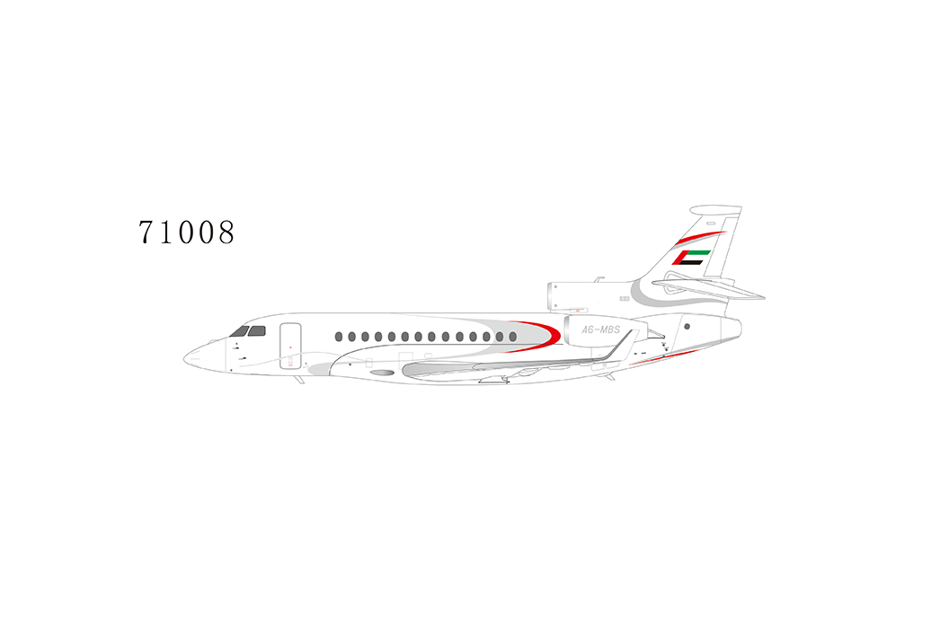 [Pre-order item] Dassault Falcon 7 DC Aviation (Germany) A6-MBS 1/200 [NG71008]