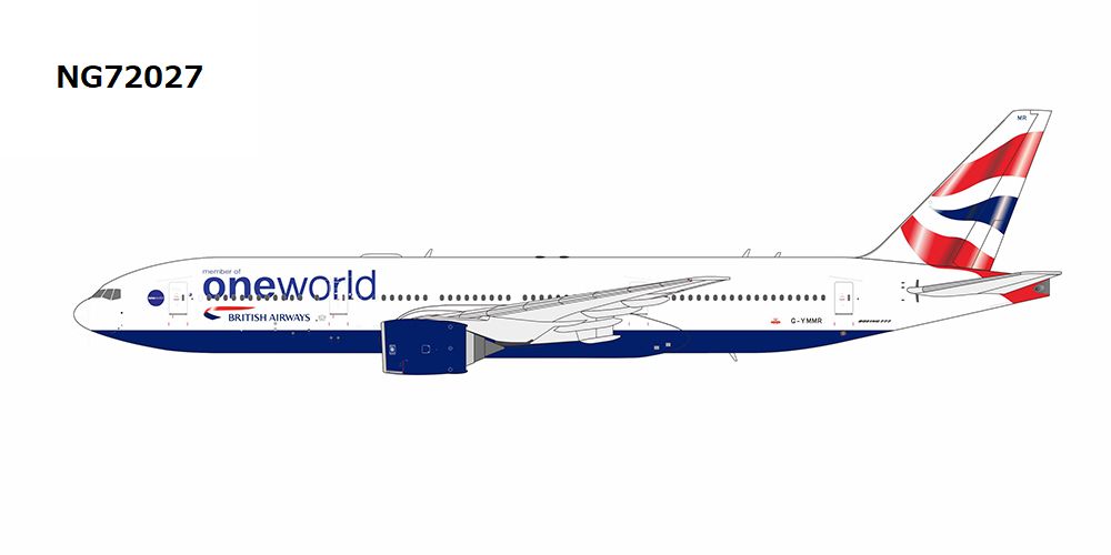 [Pre-order item] 777-200ER British Airways One World livery G-YMMR 1/400 (NG20230409) [NG72027]