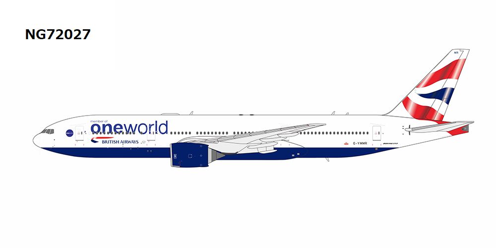 【予約商品】777-200ER ブリティッシュ・エアウェイズ ワンワールド塗装 G-YMMR 1/400 (NG20230409) [NG72027]